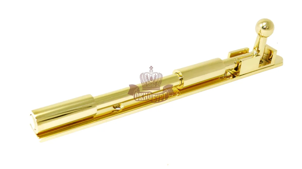 Шпингалет латунный «Москва» L=12×8×210